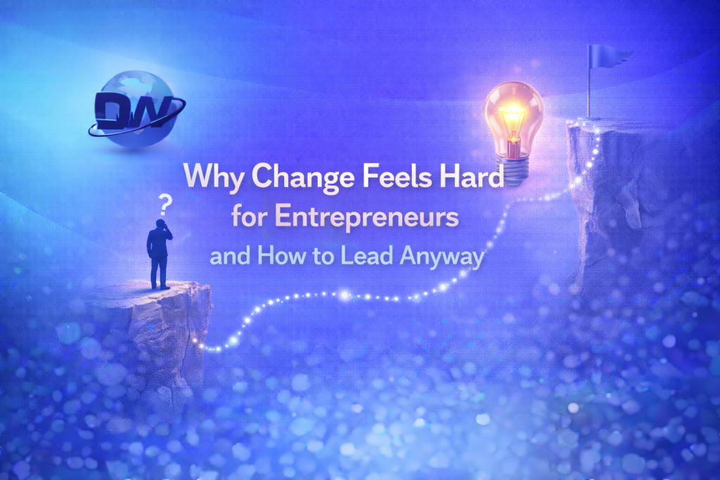 Why Change Feels Hard for Entrepreneurs and How to Lead Anyway - entrepreneur mindset for change framework with identity first leadership